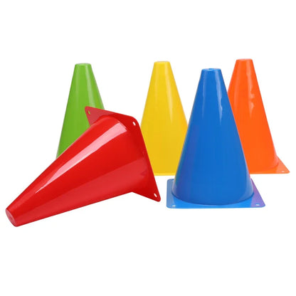 25PCS Colorful Marker Cones - Soccer Football Agility Training Equipment for Sports Practice & Games