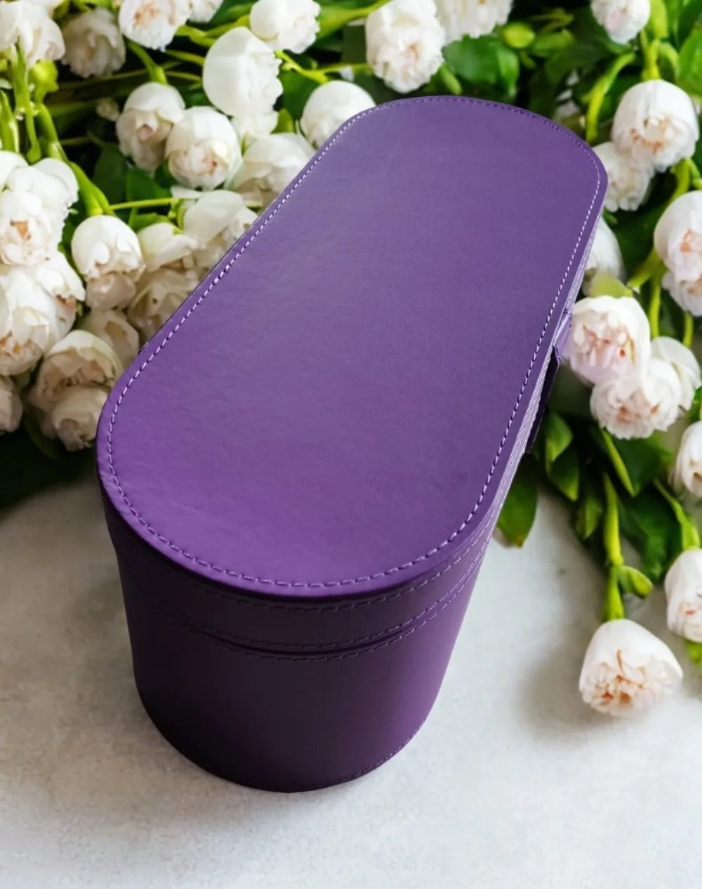 Portable PU Hair Dryer Storage Case – Large Capacity Dustproof Bag for Curling Tools & Accessories