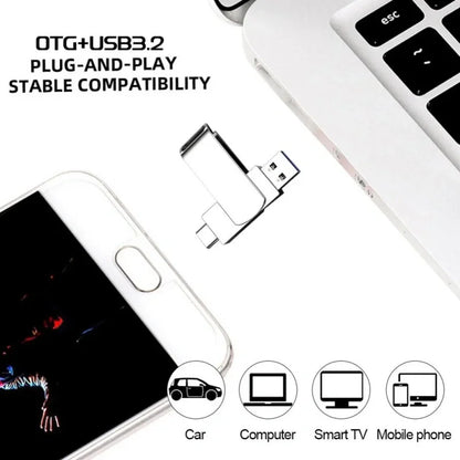 Xiaomi 16TB USB 3.2 Flash Drive — Super High-Speed Metal U Disk, Waterproof Type-C SSD Pen Drive