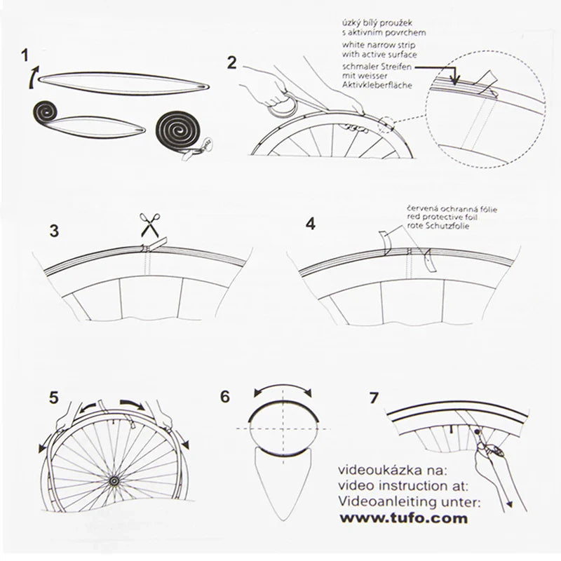 EIGHTONE High Viscosity Double-Sided Tubular Gluing Tape — For 700C Road Bike Tubular Tires, Carbon & Aluminum Alloy Rims