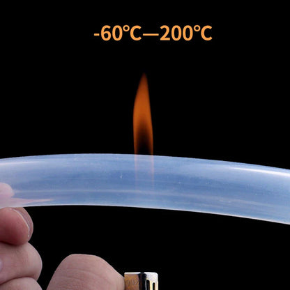 5 Meters Flexible Transparent Food Grade Silicone Tube - 2/4/6/8/10/12 mm Diameter, Garden Rubber Hose, Aquarium Soft Tubing