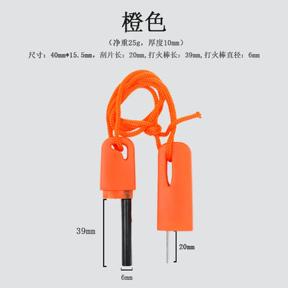 Mini Waterproof Flint Fire Starter – Magnesium Survival Tool for Camping & Outdoor Use