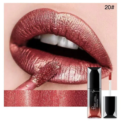 Pudaier Waterproof Matte Lip Gloss – Liquid Lipstick in Nude, Purple, Black Rose Shades