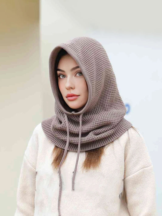 Women’s Winter Beanie Hat with Knit Balaclava – Neck Warmer & Ski Snow Scarf