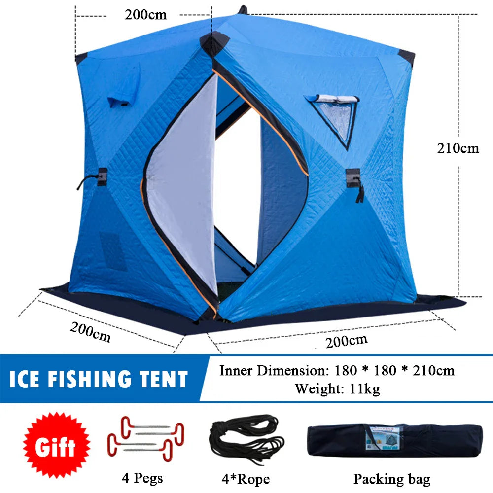 Easy Set-Up Winter Ice Fishing Tent – Portable Waterproof & Windproof Shelter for Ice Fishing