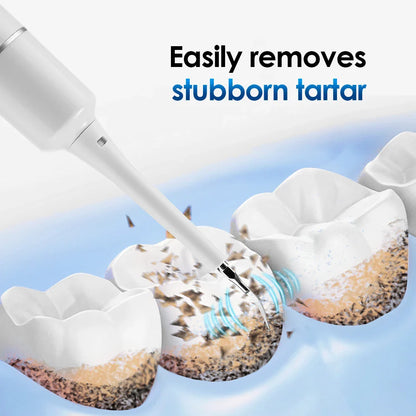 Electric Sonic Tooth Cleaner – Waterproof Dental Plaque & Tartar Remover Ultrasonic Toothbrush with 5 Replacement Brush Heads