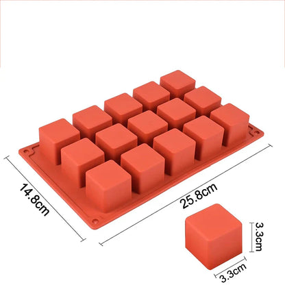 3D Silicone Pastry Mold — French Dessert, Mousse & Cake Baking Pan for Chocolate, Candles, Soap, Fondant, DIY Cake Decoration Tools