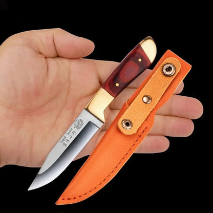 Boning Knife Meat Cleaver – Stainless Steel Mongolian Hand Meat Knife for Roasted Lamb & Steak with Cover