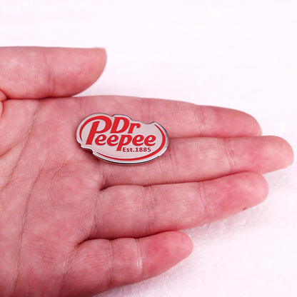Dr Peepee Gamer Meme Enamel Pin – Funny Brooch for Backpacks, Jackets & Gifts