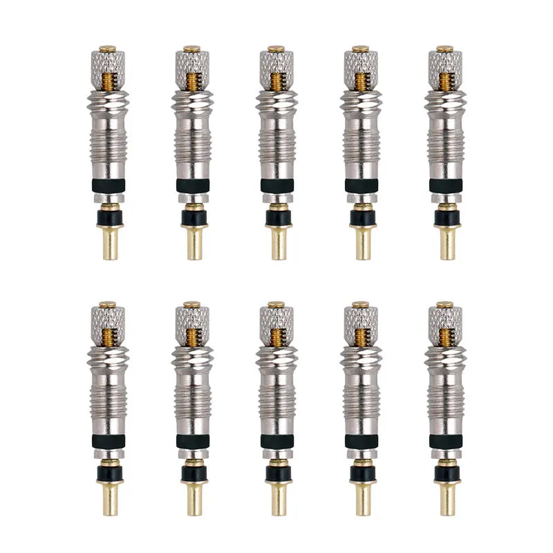 Deemount Presta Valve Core Replacement — Brass FV Nozzle with Alloy Remover Tool for MTB & Road Bikes