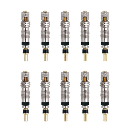 Deemount Presta Valve Core Replacement — Brass FV Nozzle with Alloy Remover Tool for MTB & Road Bikes