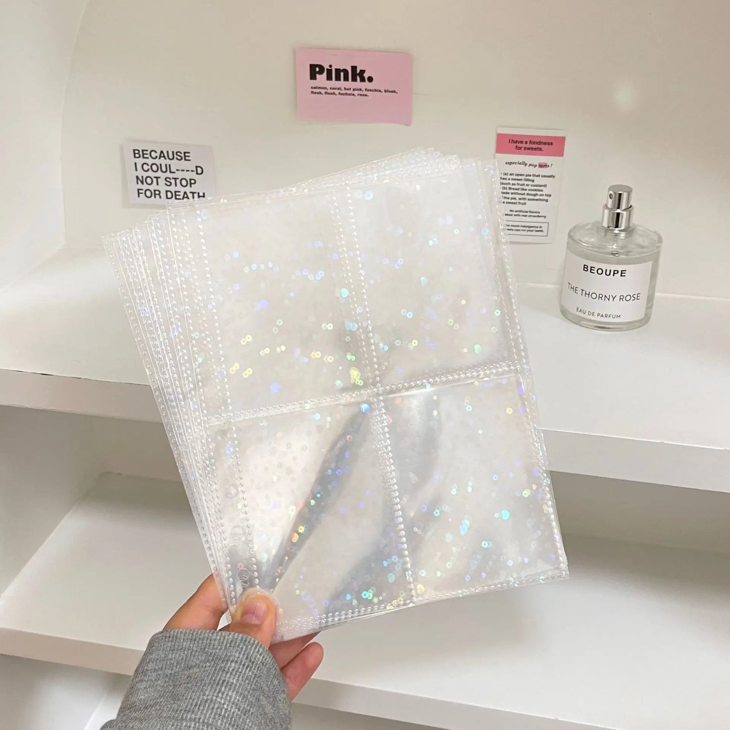 A5/A6/A7 Transparent File Holder Set – 10pcs 6-Hole Loose Leaf PVC Binder for DIY Document Storage