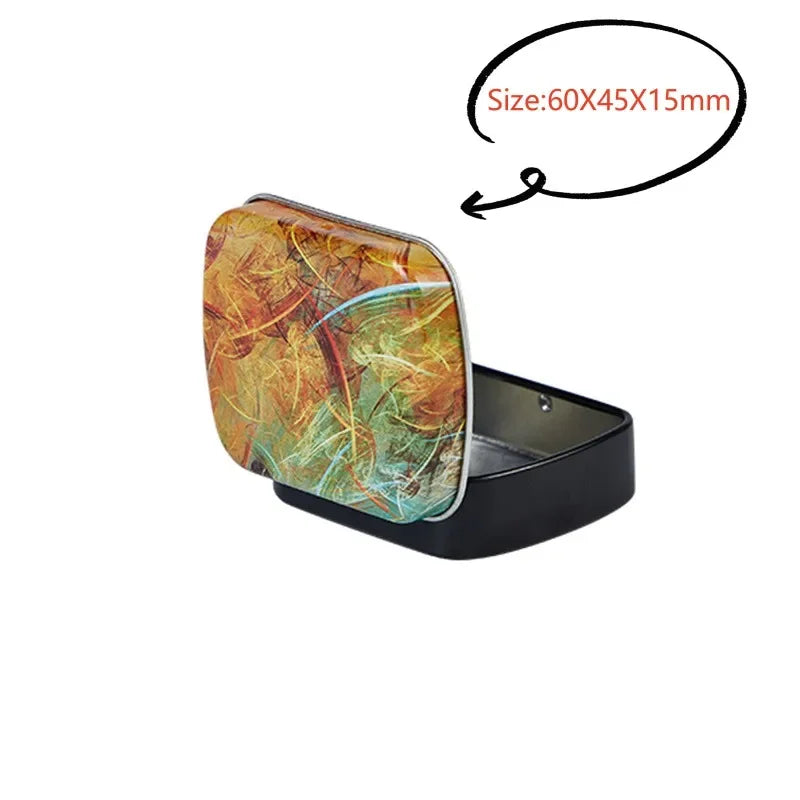 Square Silver Tin Storage Boxes – Small Metal Box for Jewelry, Keys, Coins & Wedding Candy