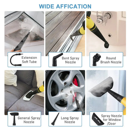 Handheld High-Temperature Steam Cleaner – Multi-Surface Kitchen, Bathroom & Car Cleaning Tool