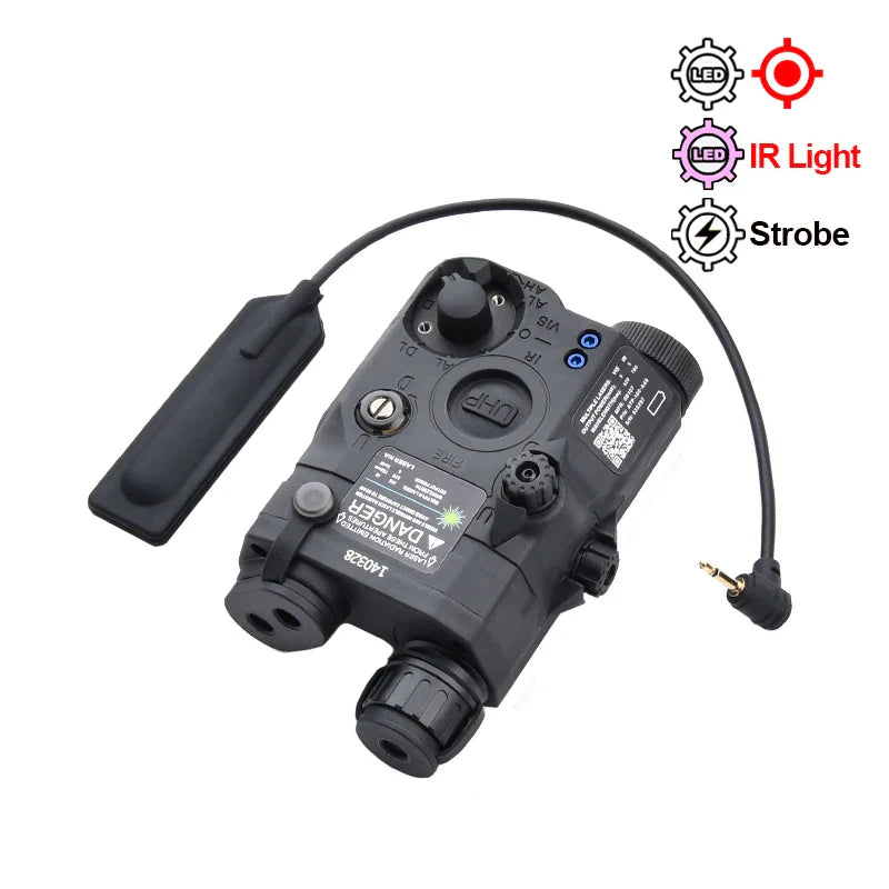 Tactical Surefir M300A/M600C Flashlight — Nylon PEQ-15 Battery Box with Dual Control Switch, Fits 20MM Rail