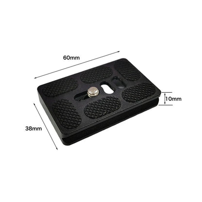 Metal Quick Release Plate – 1/4”-20 Camera Screw Mount Adapter for DSLR Tripod & Ball Head Standard Camera Mounting Plate