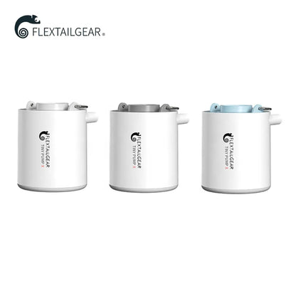 Compact Rechargeable Air Pump: FLEXTAILGEAR Portable Camping Compressor for Quick Inflation/Deflation - Ideal for Hiking, Floats, Air Beds