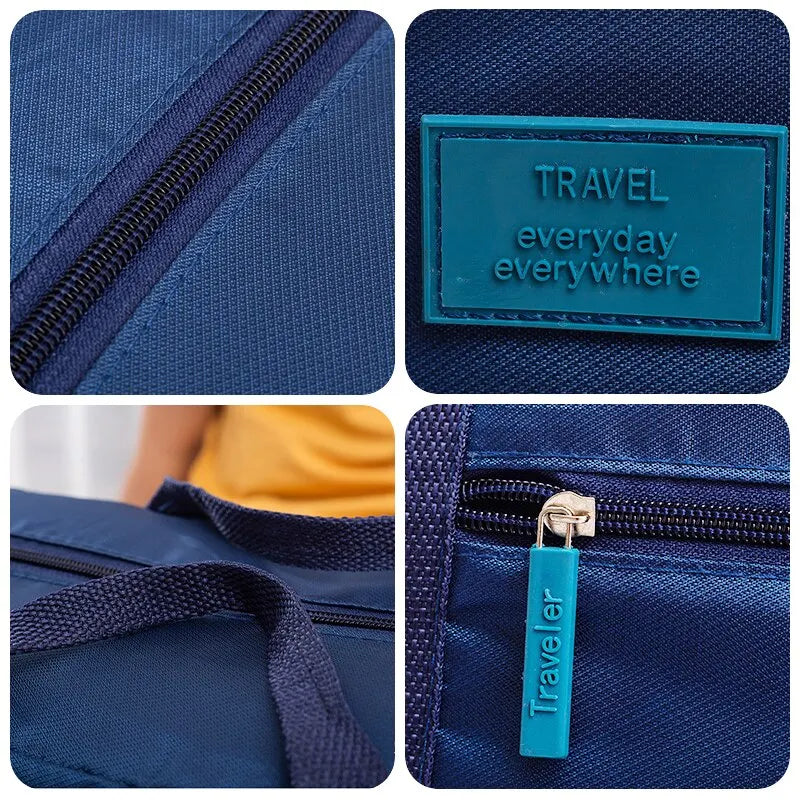 Lightweight Foldable Duffel Bag for Women and Men - Fashionable Travel Tote Carry-On Luggage Weekender