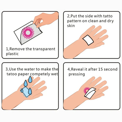 Anything Is Possible Temporary Tattoo - Waterproof Inspirational Letter Body Art Sticker for Men