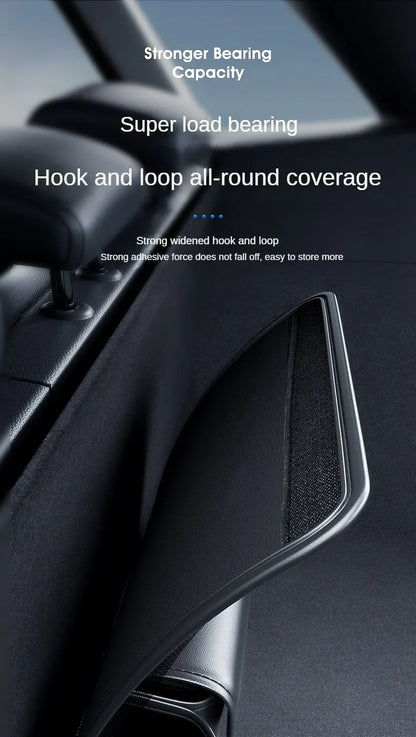 Car Trunk Leather Storage Bag – Foldable Seat Back Tools Organizer, UV-Protected Multifunctional Hanging Organizer for SUVs