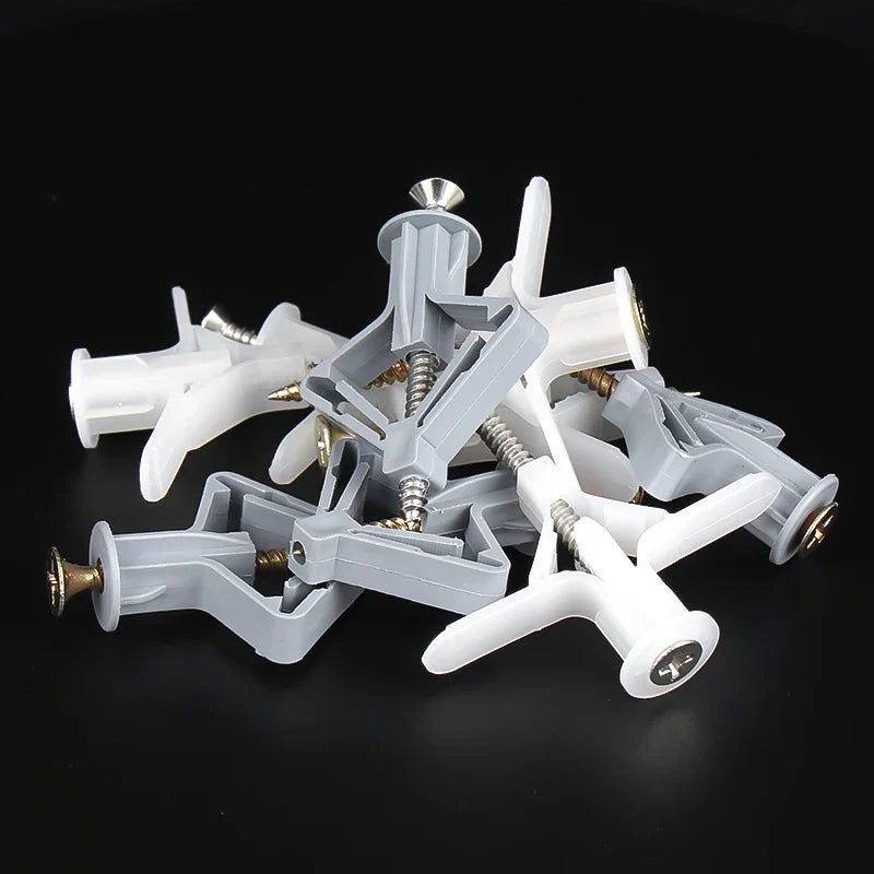 Plastic Expansion Drywall Anchor Kit — Self-Drilling Screws for Gypsum Board, Hollow Brick & Fiberboard