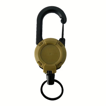 1/2/4PCS Retractable Keychain Badge Reel – Heavy Duty Extendable Holder with Carabiner for Men’s Outdoor Bags