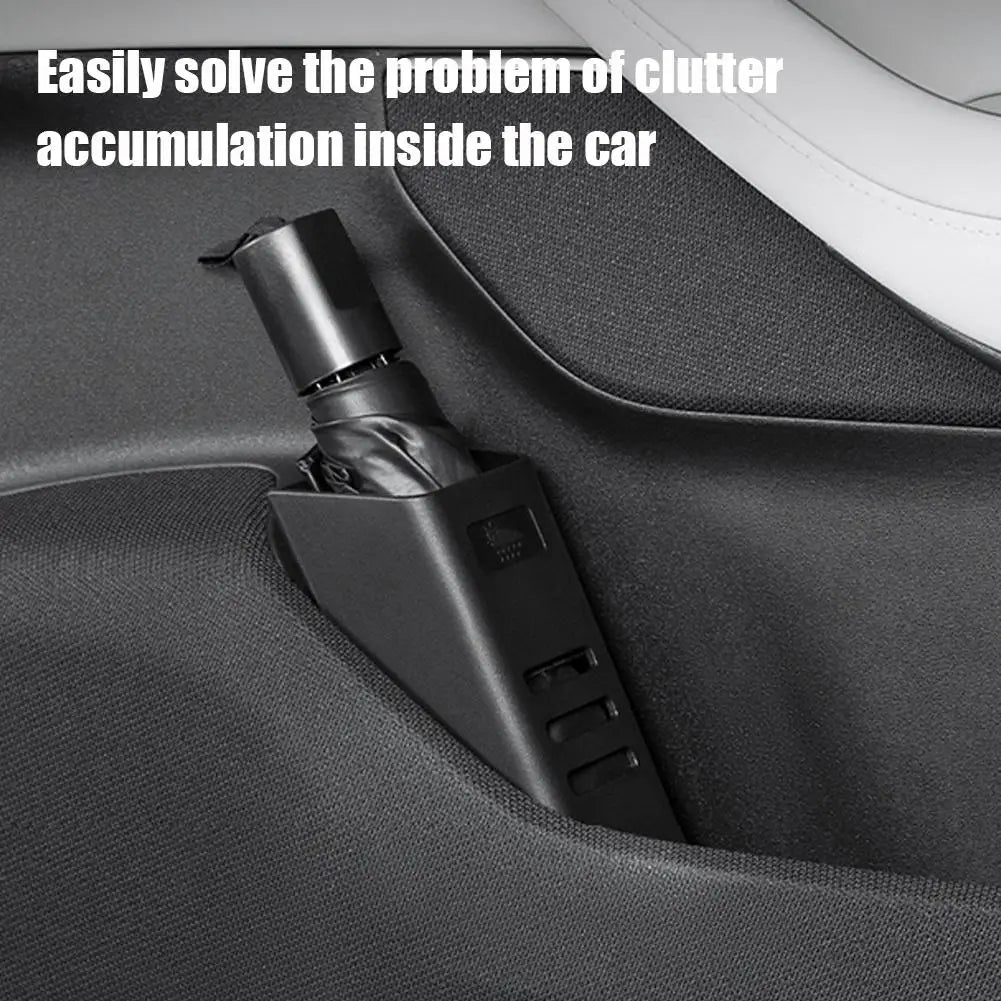 Car Umbrella Organizer - Multi-Purpose Interior Storage Rack for Umbrellas, Cups & Bottles