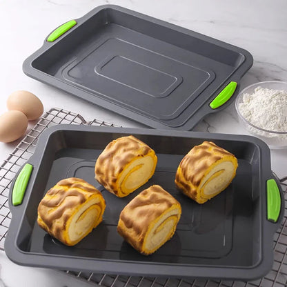 Food Grade Silicone Cake Molds: Toast Tray Bread Pan Brownie Dessert Madeleine Baguette Muffin Bakeware - Baking Tools
