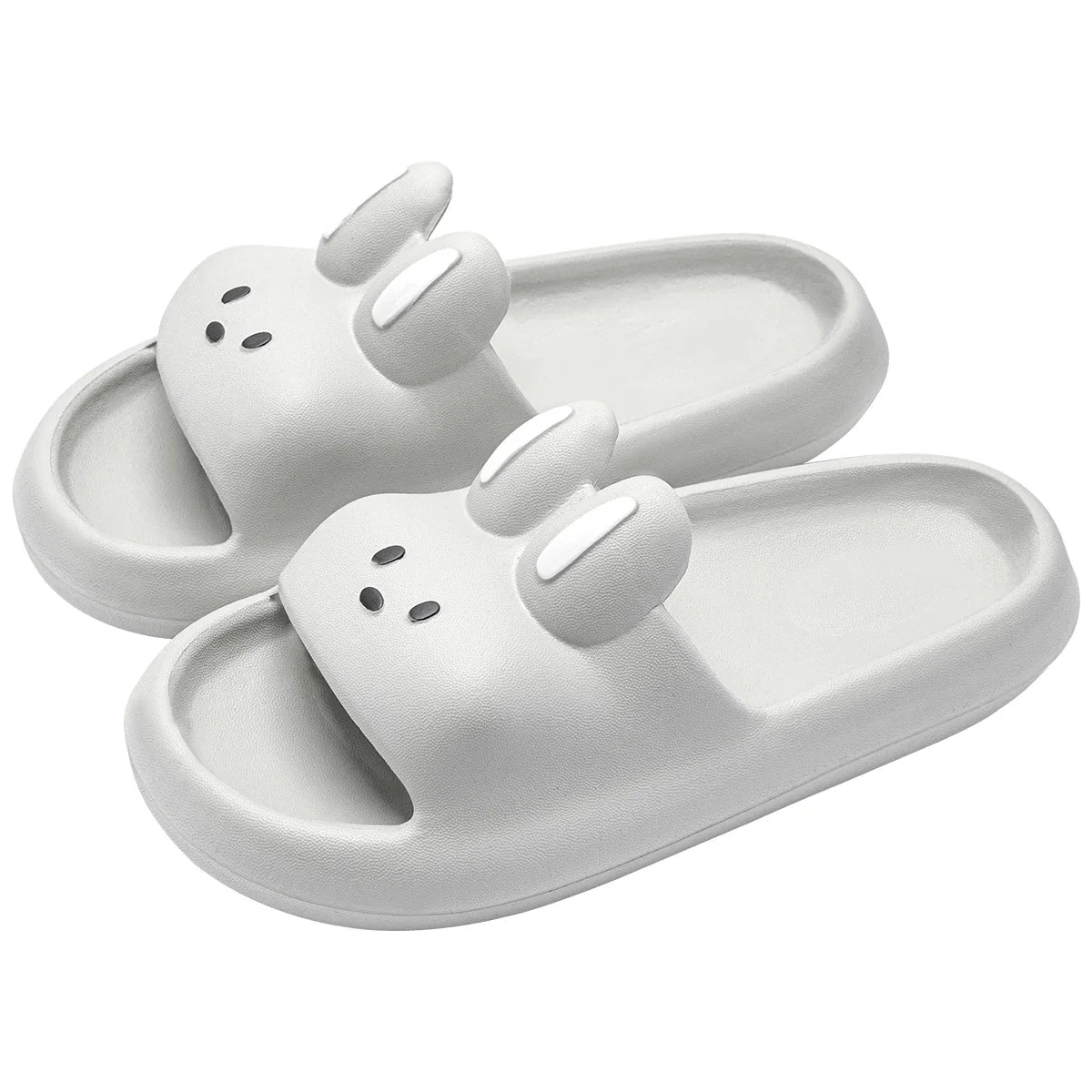 Pillow Rabbit Slippers for Women & Men – Comfy House Slides & Shower Sandals with Cushioned Thick Sole