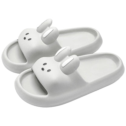 Pillow Rabbit Slippers for Women & Men – Comfy House Slides & Shower Sandals with Cushioned Thick Sole