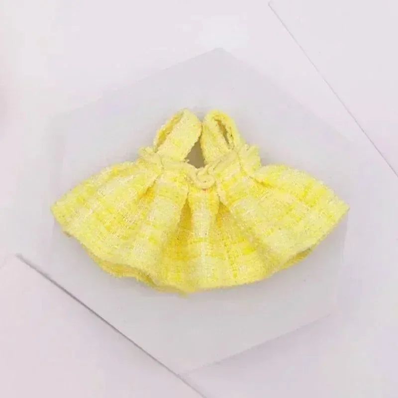 17cm Labubu Doll Clothes Set – Kpop EXO Labubu Idol V1 V2 Skirt & Sweater Outfit, Clothing Gift