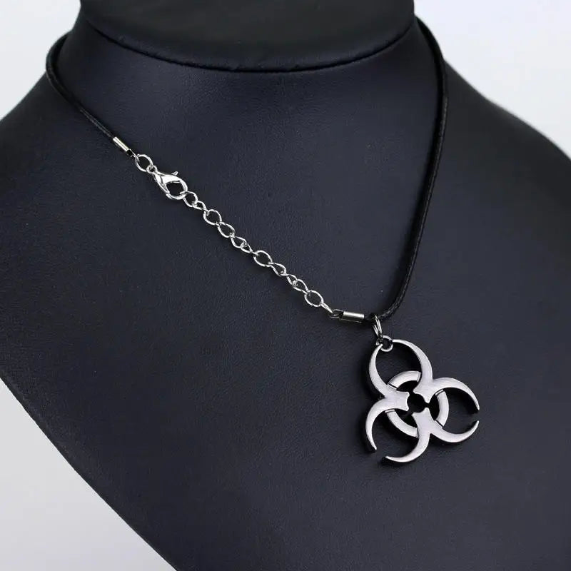 Resident Evil Symbol Necklace - Unisex Pendant Chain for Cosplay, Parties & Fan Gifts