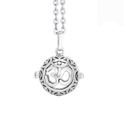 Vintage Mexico Angel Ball Chime Necklace – Antique Locket Aromatherapy Essential Oil Diffuser
