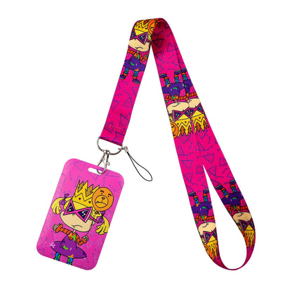 Animated Comedy Lanyard — Key Neck Strap for ID Card, Cell Phone, Badge Holder, Keychain Accessories & Gifts