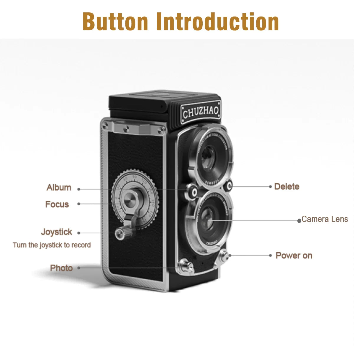 Vintage Mini Digital Camera 12MP Autofocus, 1080P FHD Vlogging Camera – Ideal Christmas & Birthday Gift