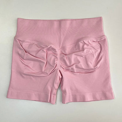 Women’s Impact Seamless Yoga Shorts — Scrunch Bum Low Waist Butt-Lifting Gym & Running Workout Leggings