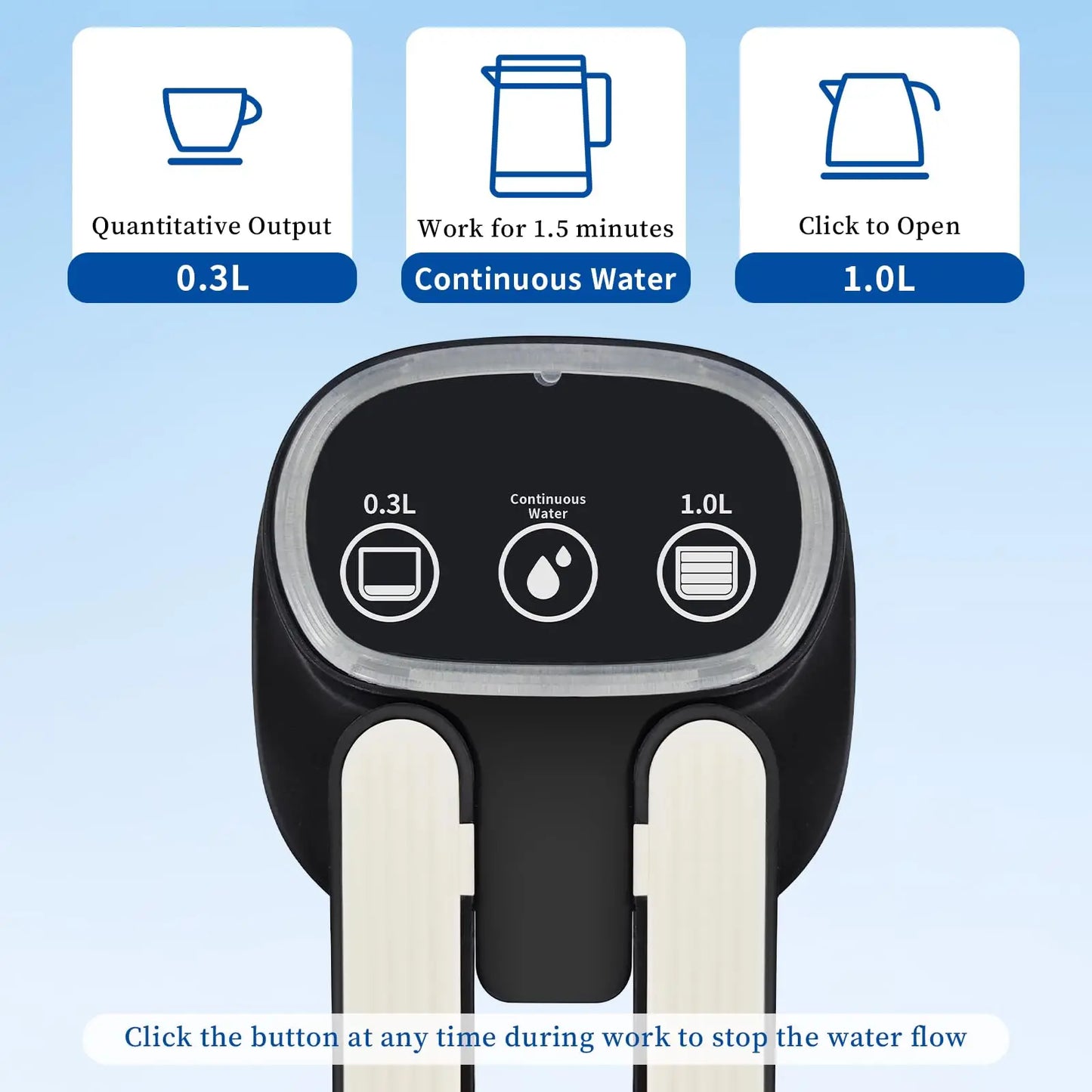 Automatic Electric Water Dispenser Pump – Portable Type-C Rechargeable for 5-Gallon Bottles (Black)