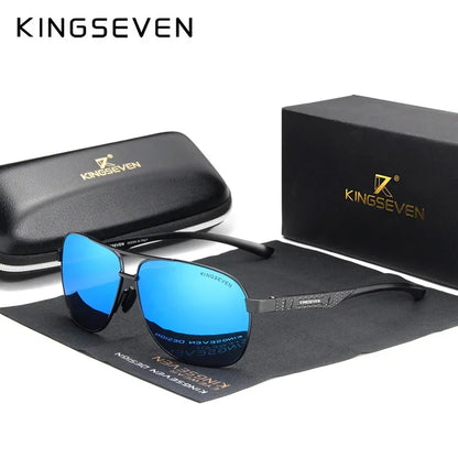 KINGSEVEN Polarized Pilot Sunglasses – UV400 HD Lens Aluminum Frame Photochromic Night Vision Eyewear for Men & Women