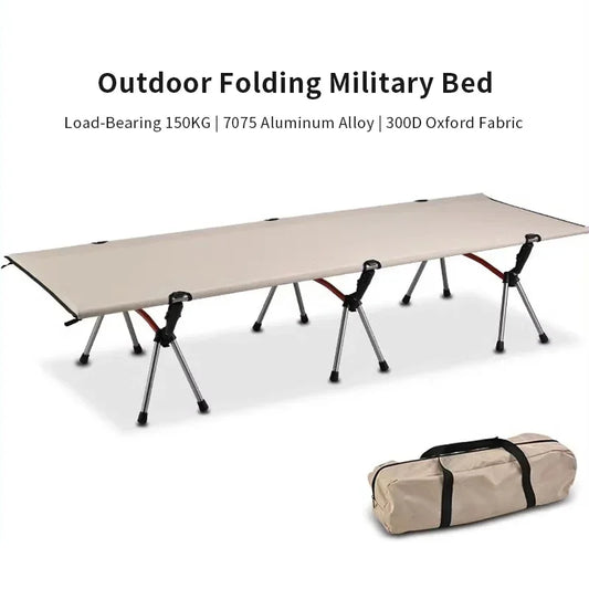Portable Camping Cot – Lightweight Collapsible Sleeping Bed for Hiking, Backpacking & Outdoor Use, Foldable Single Tent Bed