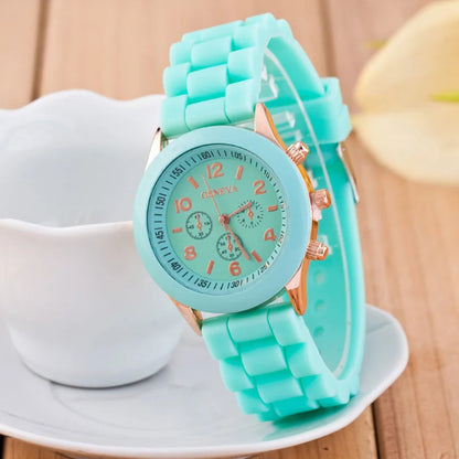 2023 Women's Fashion Watch - Luxury Brand Silicone Strap Quartz Wristwatch, Relogio Feminino Zegarki for Women