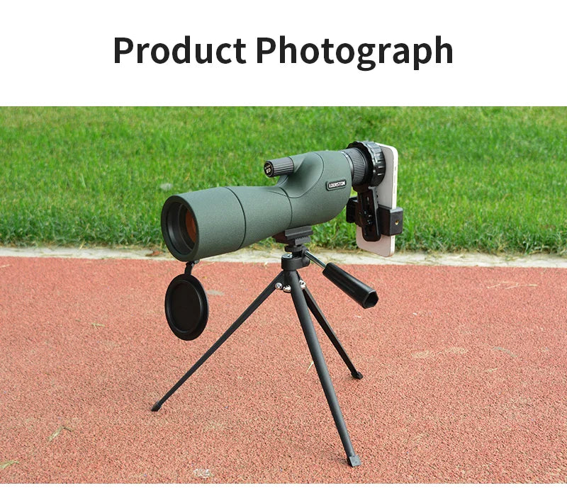 25–75x60 Zoom Spotting Scope – ED Lens Bak4 Prism Monocular Telescope for Bird Watching & Camping