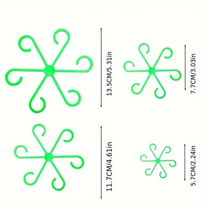 Plant Stem Support Clips – Flower Stem Fixer & Anti-Toppling Hydroponic Branch Rack for Garden