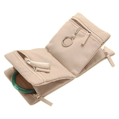 High-Quality Velvet Tassel Jewelry Box – Portable Soft Storage Case for Multifunctional Jewelry & Accessories