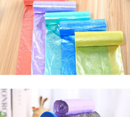5 Rolls (100PCS) Disposable Trash Bags – Household Kitchen Garbage Bags for Storage & Cleaning