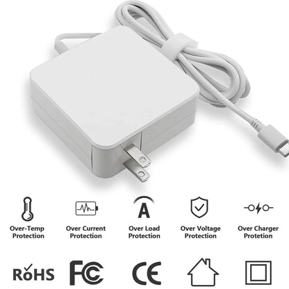 Reletech 65W USB-C Laptop Charger – Type-C PD Fast Wall Adapter for MacBook, Dell, Lenovo, Huawei, HP
