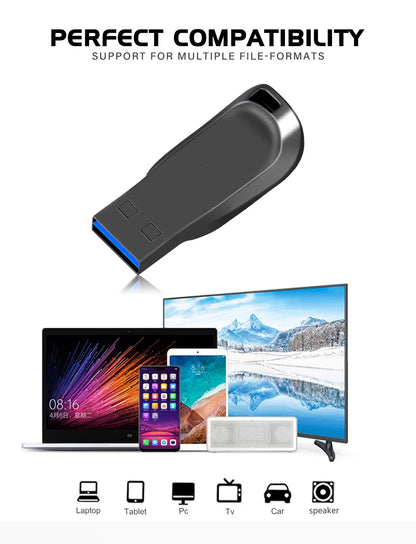High-Speed USB 3.0 Flash Drive – 16GB to 128GB Pen Drive Memory Stick