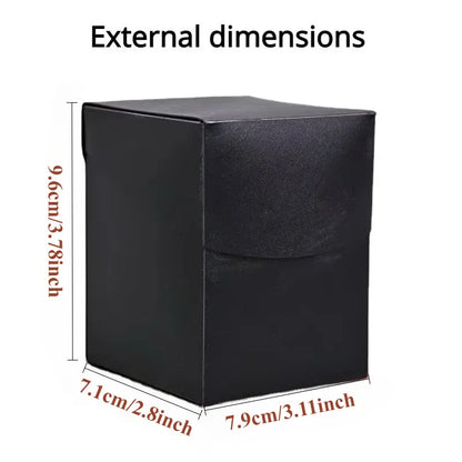Trading Card Storage Box - 100+ Deck Game Card Carrying Case for Baseball Cards & Family Games