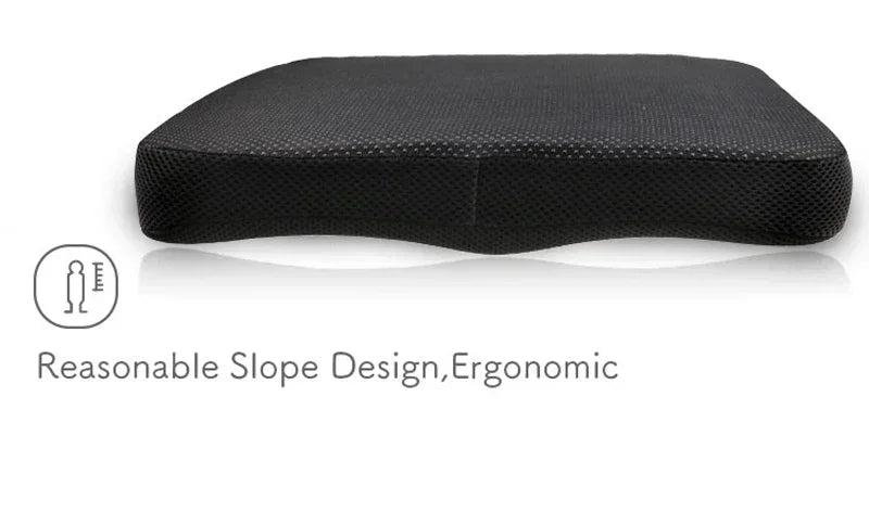 Orthopedic Memory Foam Coccyx Cushion – Non-Slip Tailbone & Sciatica Pain Relief Seat Pad for Office Chair & Car