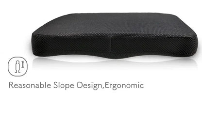 Orthopedic Memory Foam Coccyx Cushion – Non-Slip Tailbone & Sciatica Pain Relief Seat Pad for Office Chair & Car