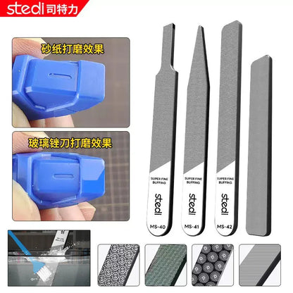 Stedi MS-46 Glass File Grinding Tool – Washable Durable Model Polisher for Military Kits, Optional #320–#1000 Mesh